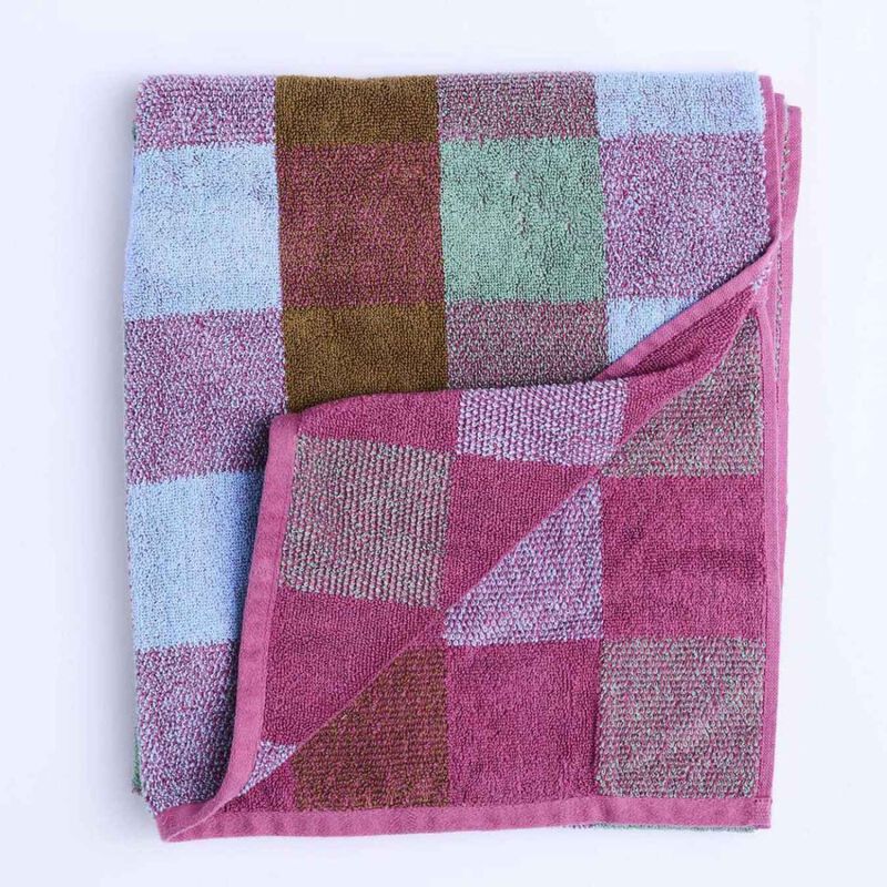 Kip&Co Bondi Tartan Terry Bath Towel image number 1